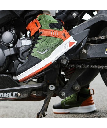 Baskets homme moto - Vert de la marque