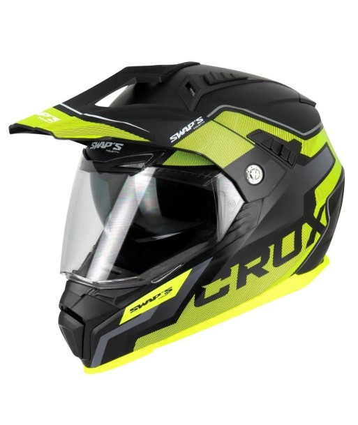 Casque moto cross / enduro - Jaune ouvre sa boutique