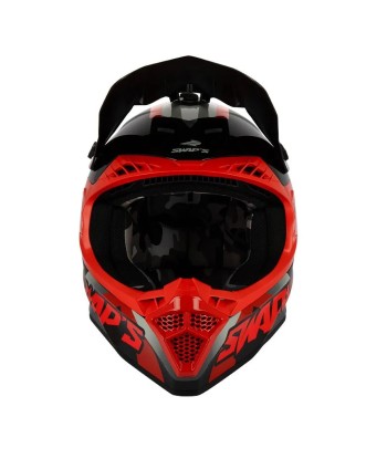 Casque moto cross homologuée - Rouge SWAPS S849 basket pas cher