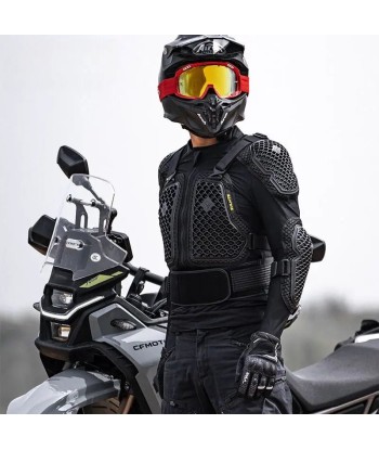 Gilet protection moto été Homologué- Safety Race™ brillant des détails fins