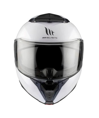 Casque  modulable moto ATOM 2 SV Bast - BLANC BRILLANT commande en ligne