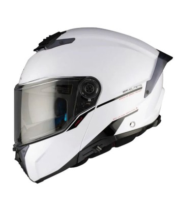 Casque  modulable moto ATOM 2 SV Bast - BLANC BRILLANT commande en ligne