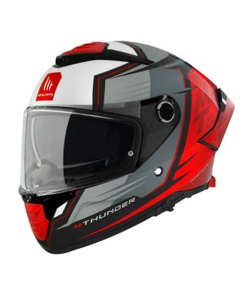 Casque moto integral | MT THUNDER 4 SV PENTAL  |   GRIS/ROUGE destockage