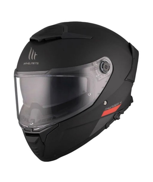 Casque moto integral | MT THUNDER 4 SV |  Noir Mat la colonne vertébrale