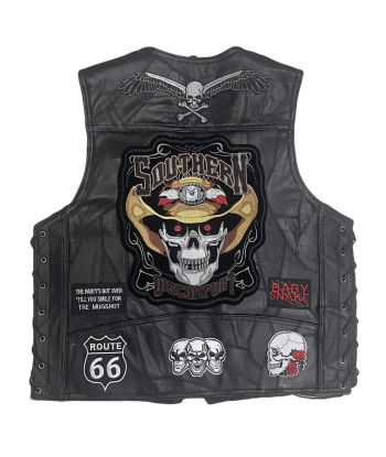 Gilet cuir biker harley - Southern Reaper acheter