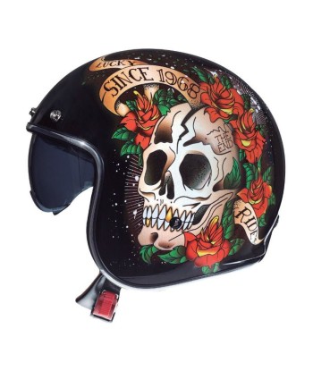 Casque moto Jet - MT SKULL &ROSES Jusqu'à 80% De Réduction