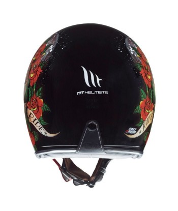 Casque moto Jet - MT SKULL &ROSES Jusqu'à 80% De Réduction