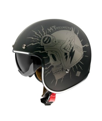 Casque Jet moto vintage  - DILER  | Homologation : ECE 22.06 en linge