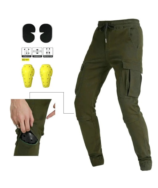 Pantalon cargo moto - Kaki | UrbanGear™ la chaussure