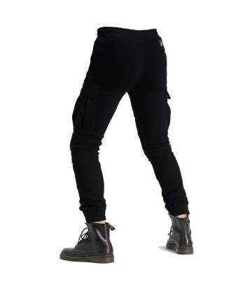 Pantalon moto cargo homme - Noir | UrbanGear™ s'inspire de l'anatomie humaine