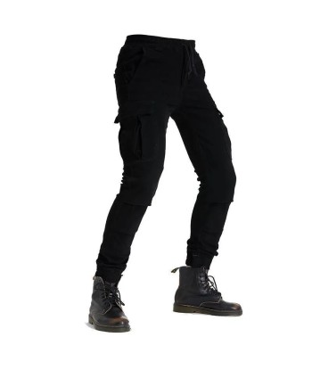 Pantalon moto cargo homme - Noir | UrbanGear™ s'inspire de l'anatomie humaine