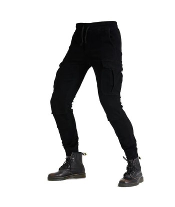 Pantalon moto cargo homme - Noir | UrbanGear™ s'inspire de l'anatomie humaine