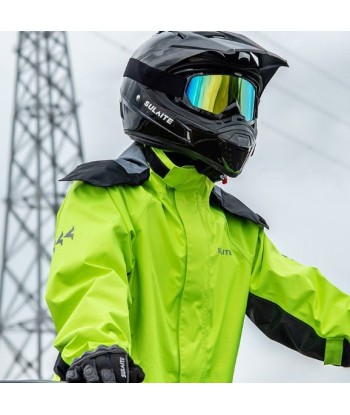 Combinaison moto pluie | Vulante™ Jaune les ctes