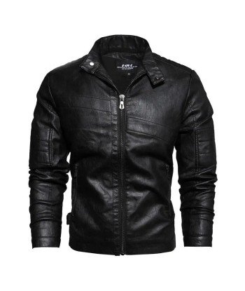 Vintage schwarze Lederjacke la livraison gratuite