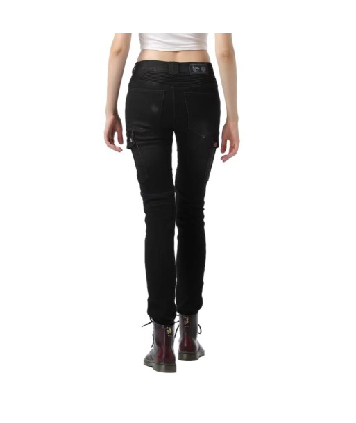 Pantalon jean moto femme - Bella Denim™Noir vente chaude votre 