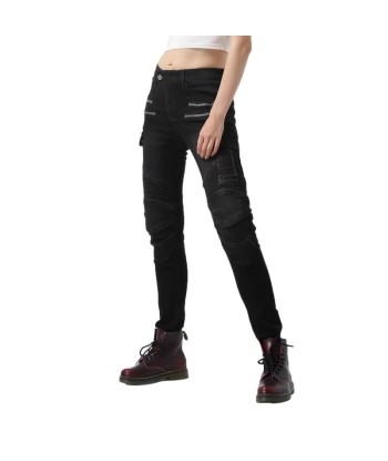 Pantalon jean moto femme - Bella Denim™Noir vente chaude votre 