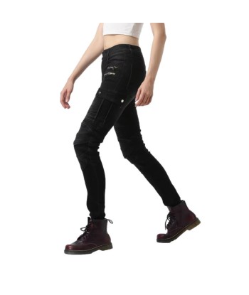 Pantalon jean moto femme - Bella Denim™Noir vente chaude votre 