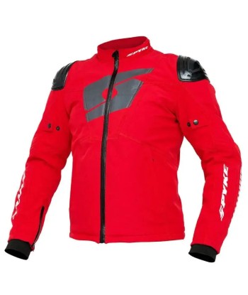 Rote Motorradjacke - STRIDER de technologie