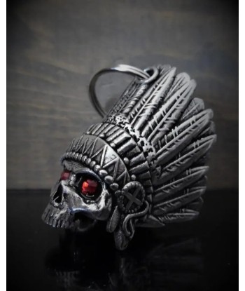 Einzigartige Motorradklingel "Indian Skull + Diamond" les ctes