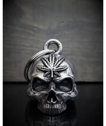 Bravo Bells einzigartige Motorradklingel "Cana Leaf Skull Bell" Fin de série