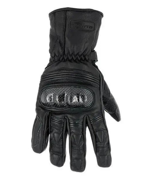 Winter-Leder-Motorradhandschuhe mit Carbon Shell en stock