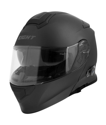 Motorradhelm mit Bluetooth – Mattschwarz Comparez plus de prix