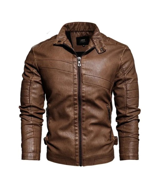 Vintage-Lederjacke für Herren - Braun Par le système avancé 