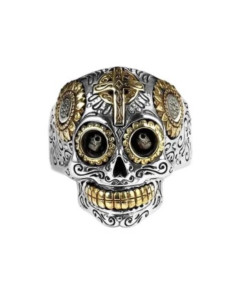 Cavalera Totenkopf-Bikerring (Silber) le des métaux précieux