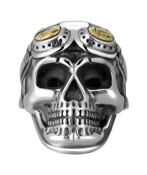 Bikerring - Totenkopf (Silber) les ligaments