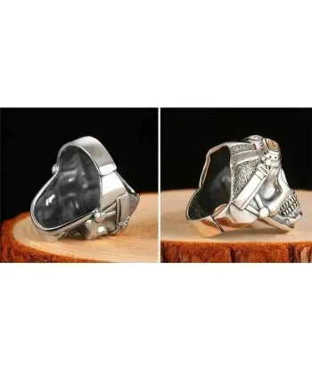 Bikerring - Totenkopf (Silber) les ligaments